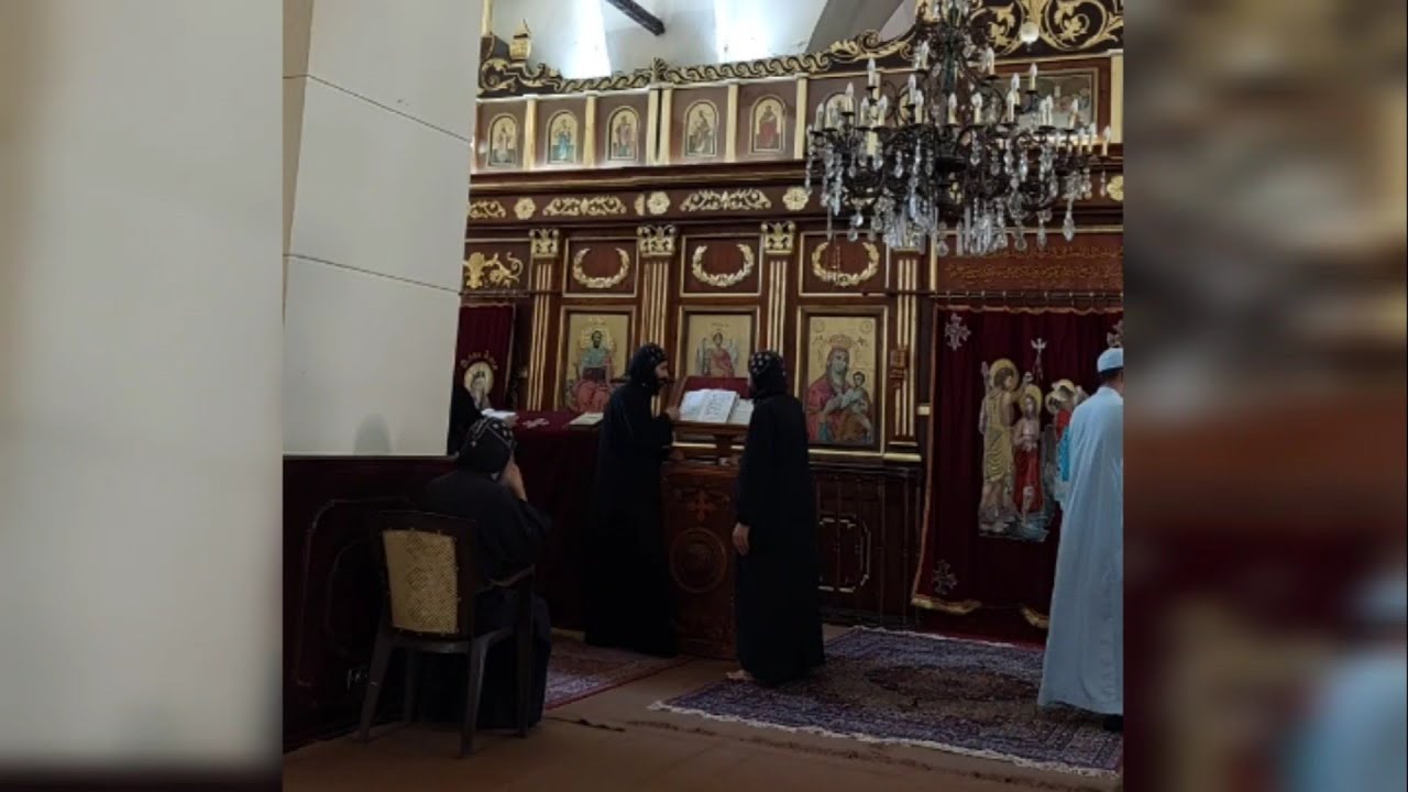 تسبحة عشية فى دير سيده البرموس