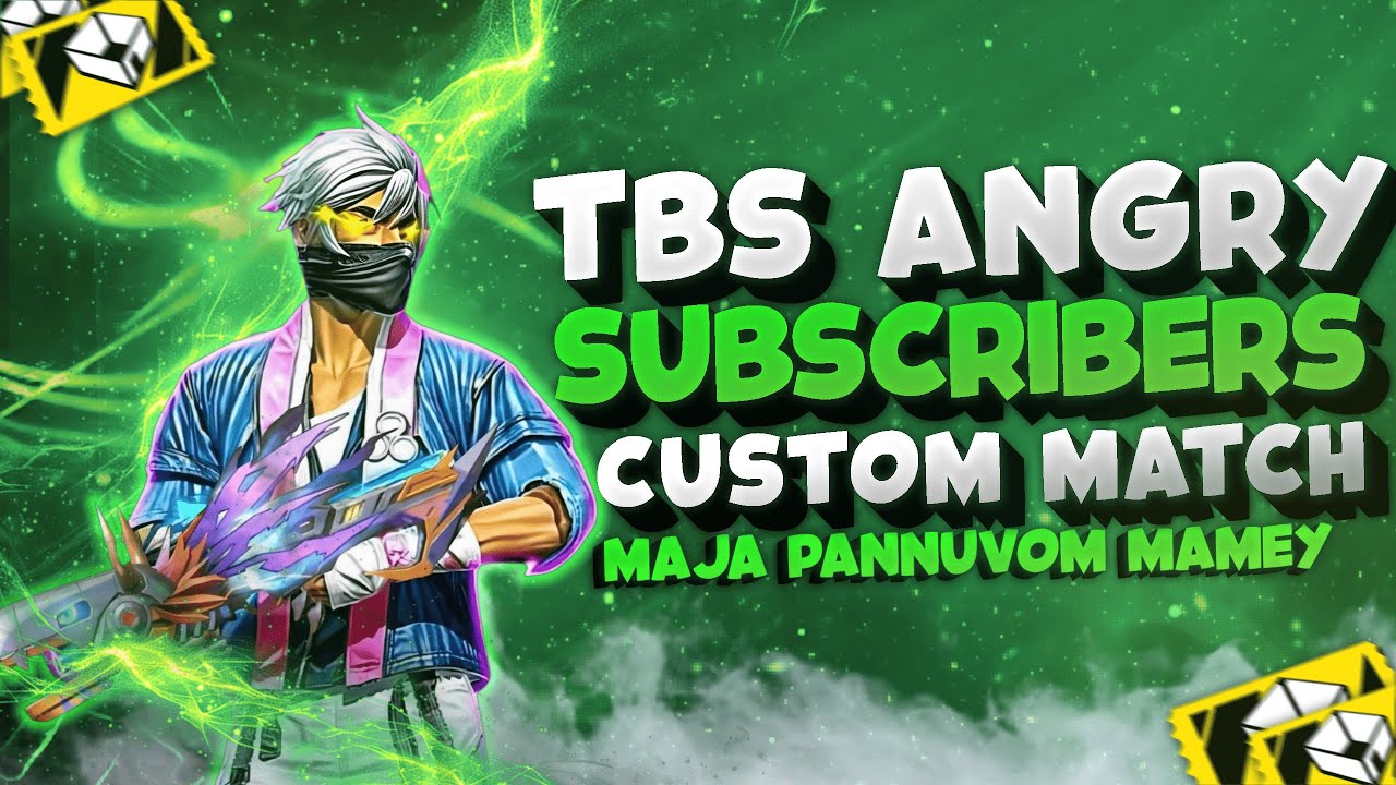 🔴Unlimited Custom Match | Join Guys💥TBS ANGRY LIVE #freefirelive #tamillive