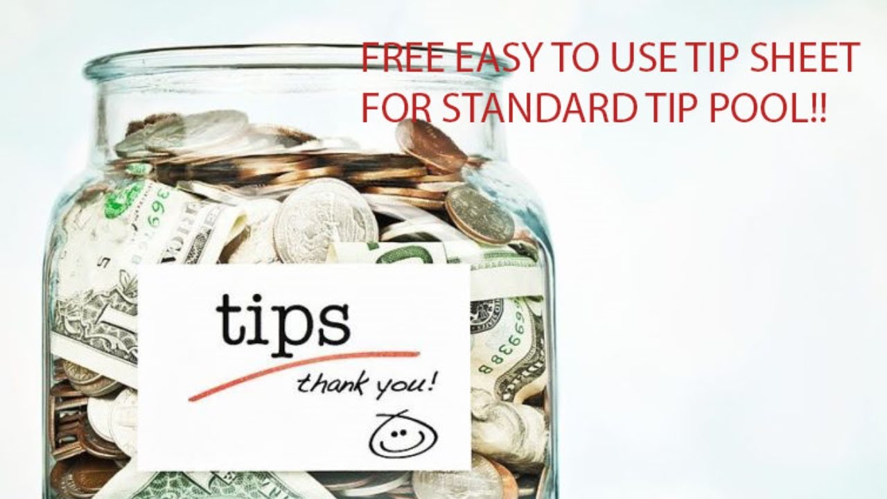 How to make a tip sheet in Excel or Google Sheets