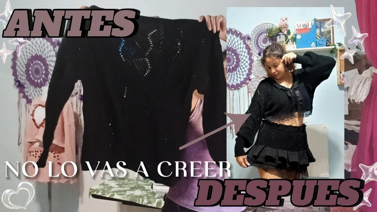RETO 7 DIAS TRANSFORMANDO ROPA✿DIA 3✿CONJUNTO NEGRO