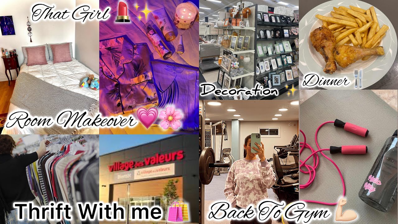 نهار معايا فالجوطية أو البال بكندا مشترياتي لغرفتي / Thrift with me / Room tour / That Girl 🌸💗✨