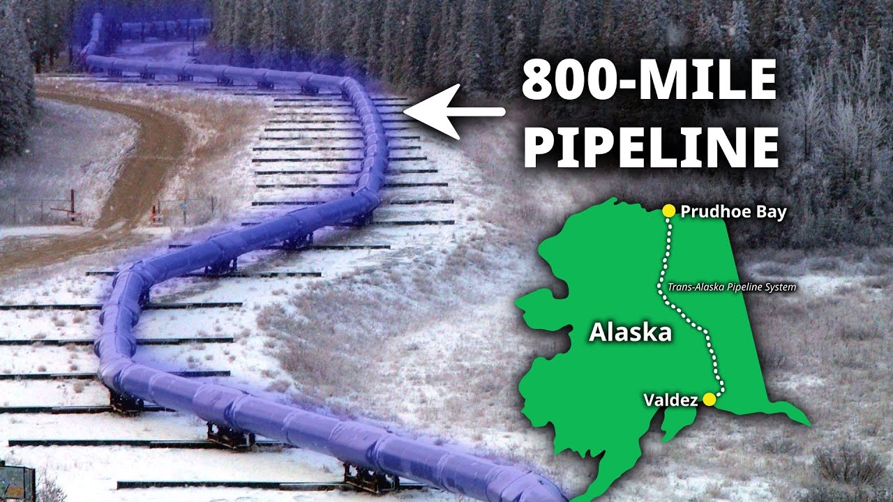 How The 800-Mile Alaska Oil Pipeline Works
