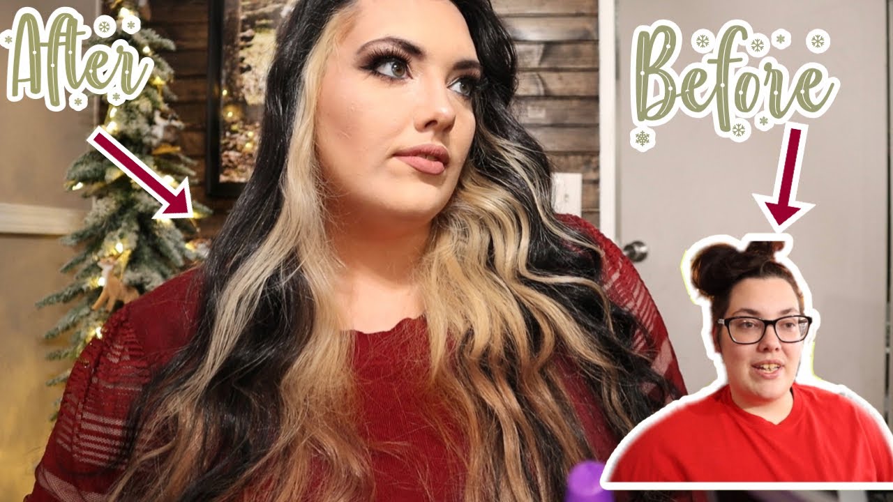 A VLOGMAS MAKEOVER | new hair 😄 | get read with me | how I do my makeup | VLOGMAS DAY 12 🎄