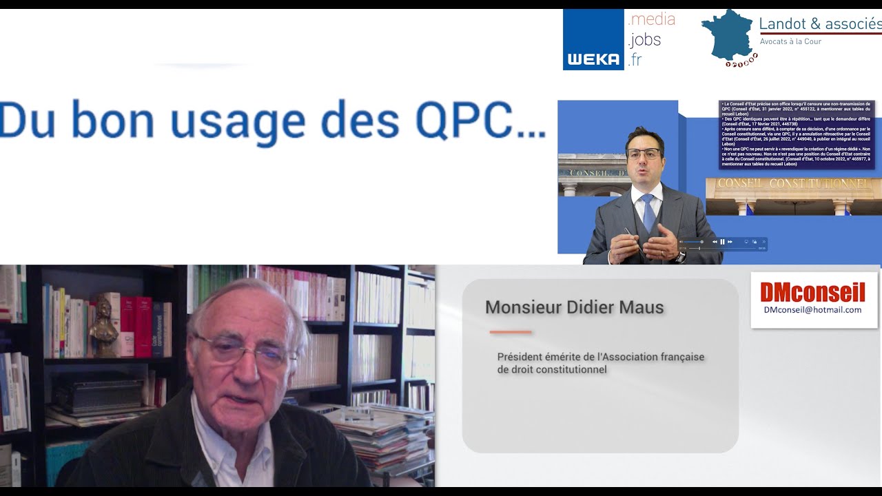 Du bon usage des QPC…