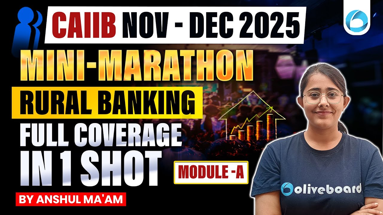 CAIIB Rural Banking Marathon Module A | CAIIB Nov Dec 2025 | CAIIB Elective Rural Banking