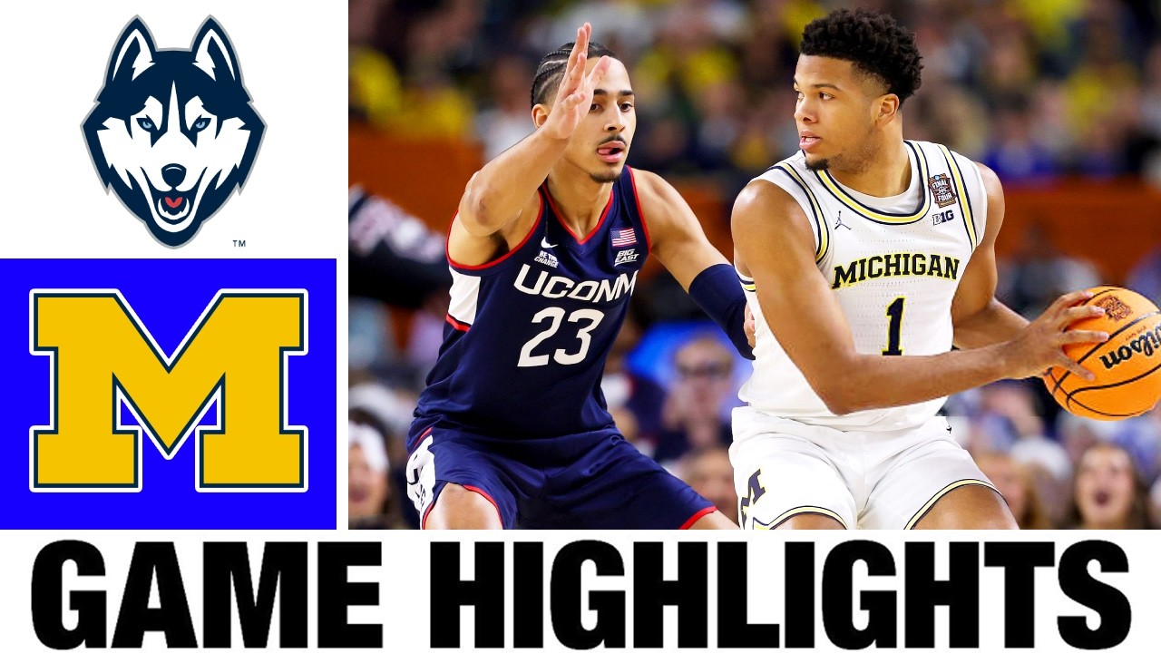 #1 Michigan vs UConn Highlights | Men's Basketball CHAMPIONSHIP | College Basketball 2026
