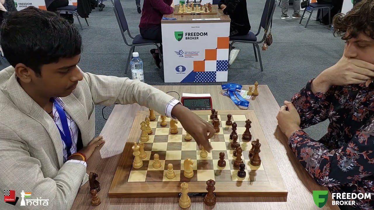 Pranav.V vs Hans Niemann  | World Blitz 2022