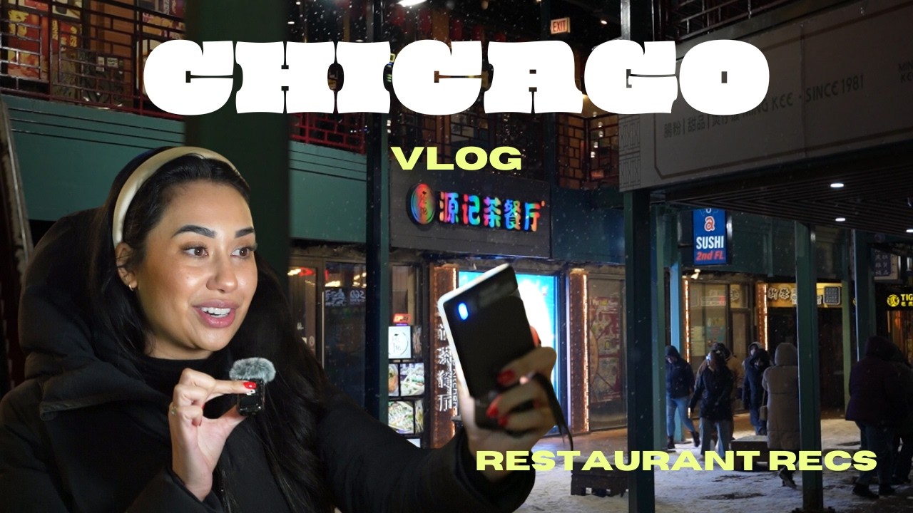 BEST RESTAURANTS recs when visiting CHICAGO | Vlog