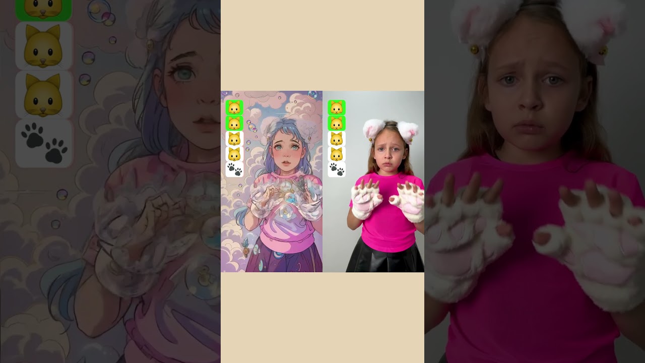 Meow Meow Simple Tutorial Cat Dance #shorts by Anna Kova