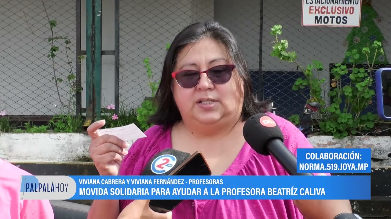 Movida solidaria para ayudar a la profesora Beatriz Caliva en Palpalá