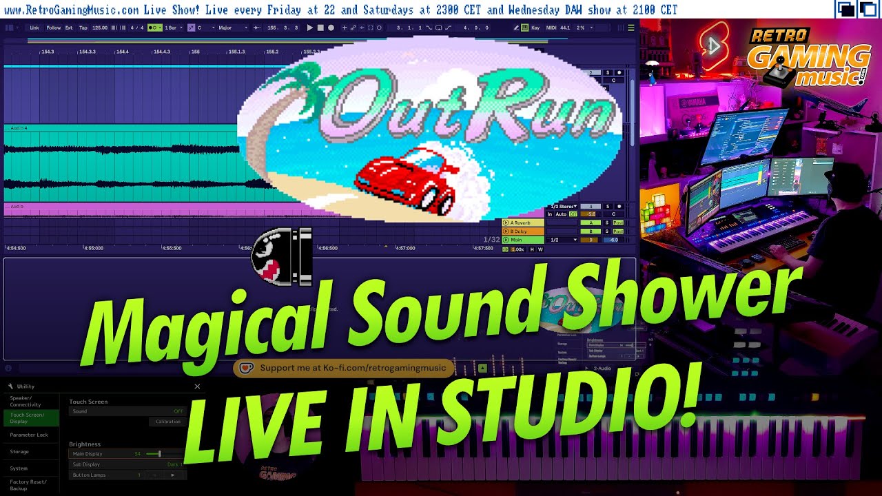 Making Outrun Magical Sound Shower Studio Session 🔴 LIVE