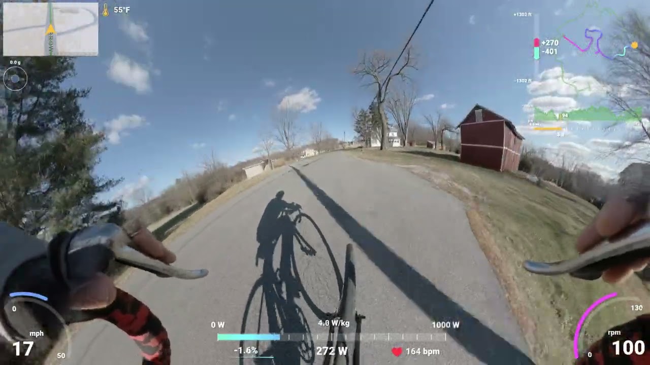 Cycling - Brown Road Kicker - 16% + Grade Hill