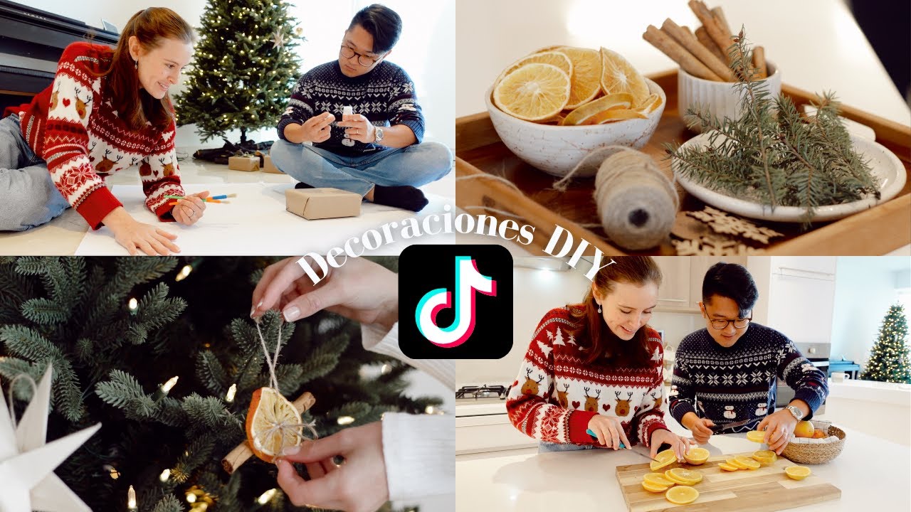SIGUIENDO TIKTOKS DE DECORACIONES NAVIDEÑAS - DIY FÁCIL Y ECONÓMICO.
