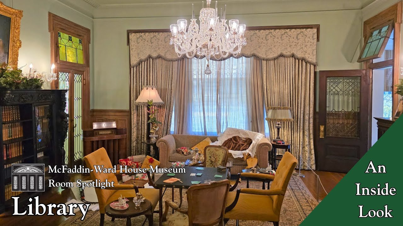 Take a Closer Look Inside the Library of the 1906 McFaddin-Ward House