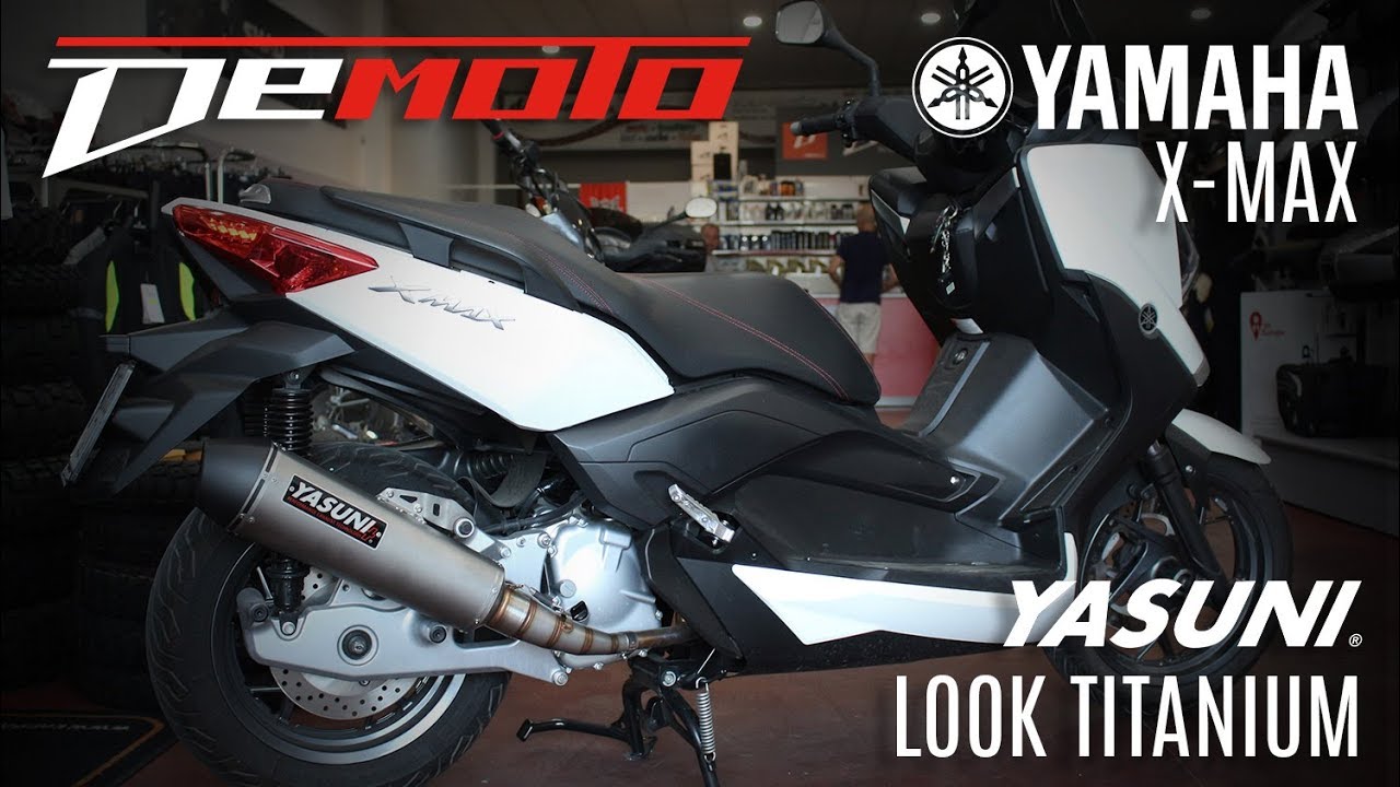 Sonido Escape YASUNI Look Titanio YAMAHA X-MAX 125cc / DEMOTO.ES