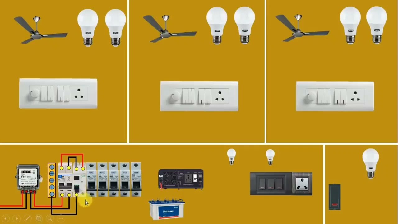 House Full complete wiring with inverter#electrical #housewiring #wiring  घर की पूरी वायरिङ केसे 