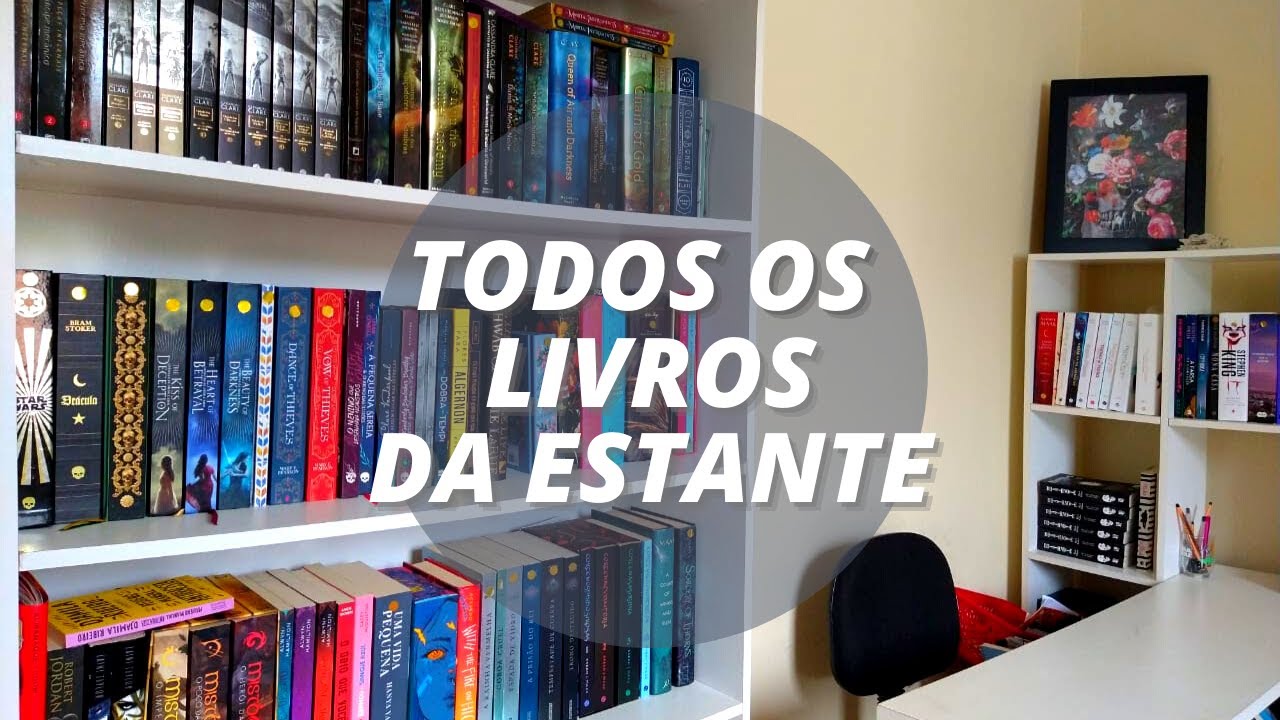Bookshelf Tour 2021 - Tour pela estante • Entre 4 livros