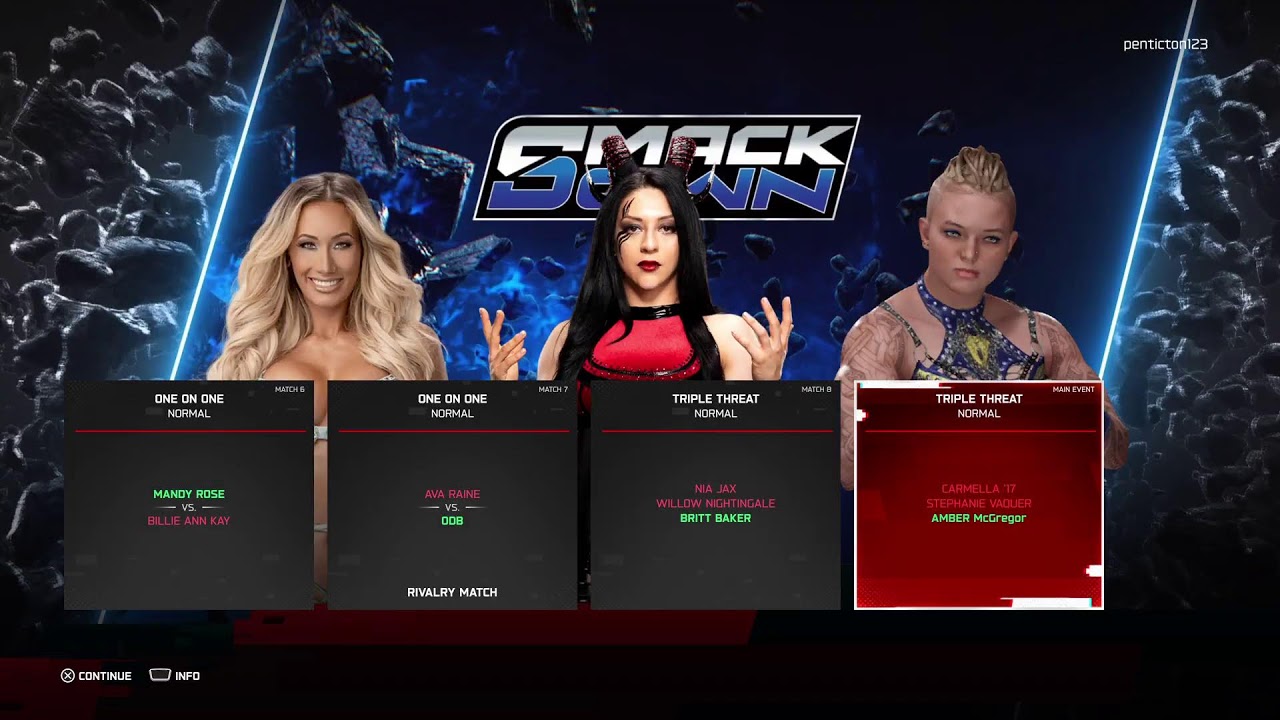WWE.2K 25.  women's universe mode.