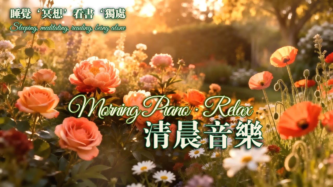 ☀️ 陽光灑落花徑 · 清新鋼琴輕音樂 Sunny Path of Flowers · Fresh Morning Piano #好聽的鋼琴音樂 #relax #flowers #music