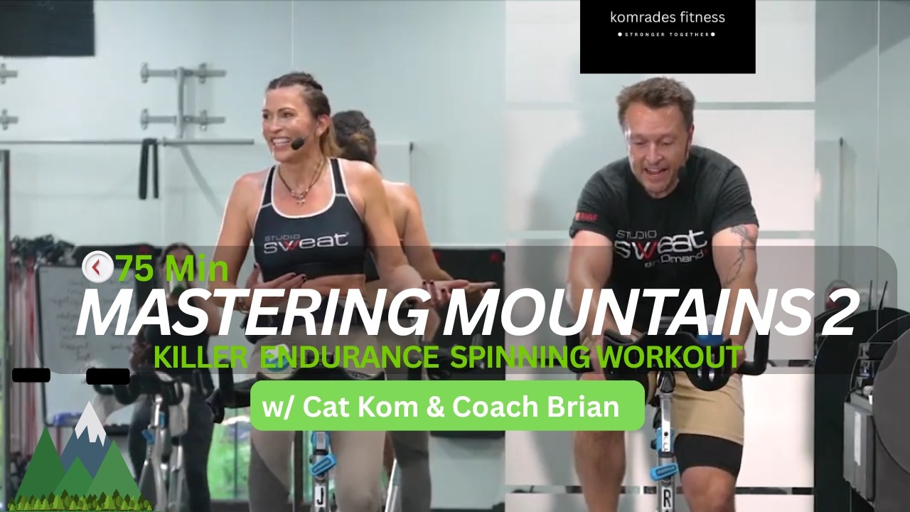 🚴‍♀️⛰️ Mastering Mountains 2: Another EPIC Indoor Cycling Experience w/ Cat Kom & Coach Brian!!🤩🤩