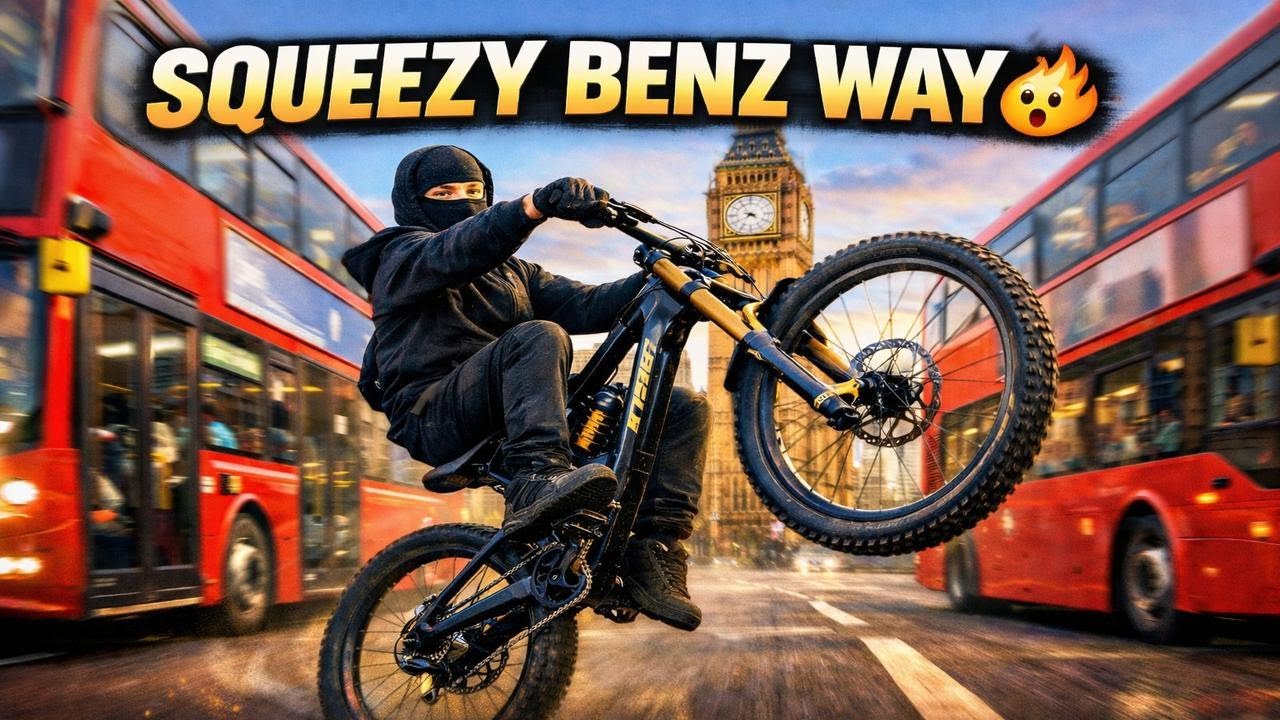 Squeezing Through Central London Traffic on a Bike