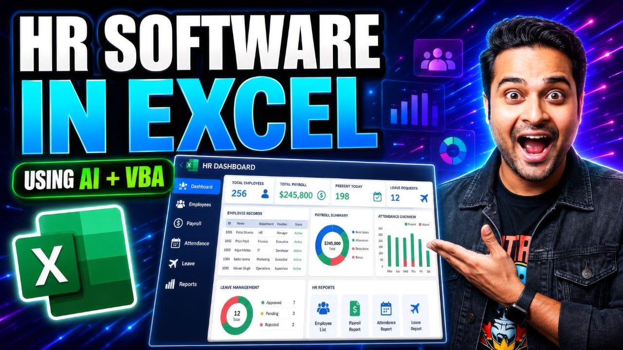 I Automated My Entire HR Department Using Excel + AI | VBA HR Automation