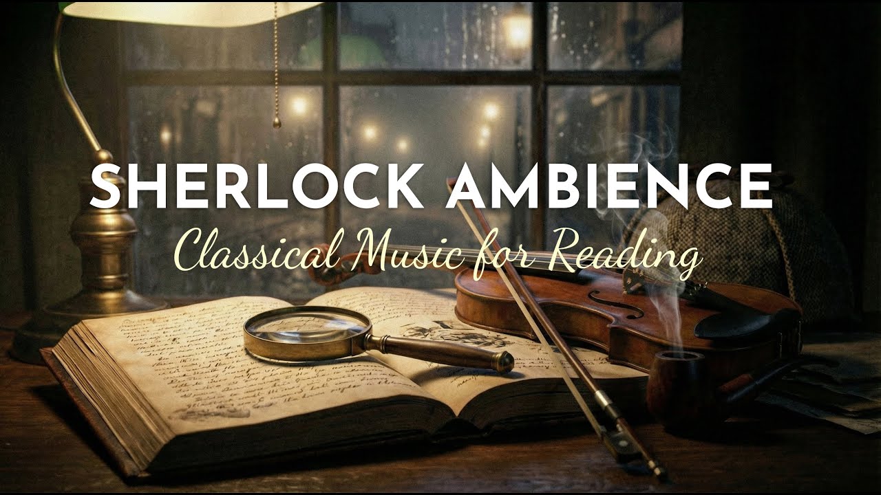 Classical Music for Reading & Focus | Sherlock Holmes Rain Ambience