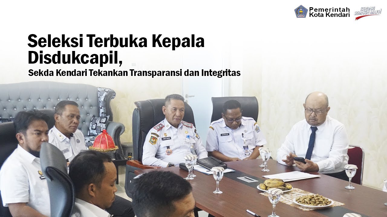 Seleksi Terbuka Kepala Disdukcapil, Sekda Kendari Tekankan Transparansi dan Integritas