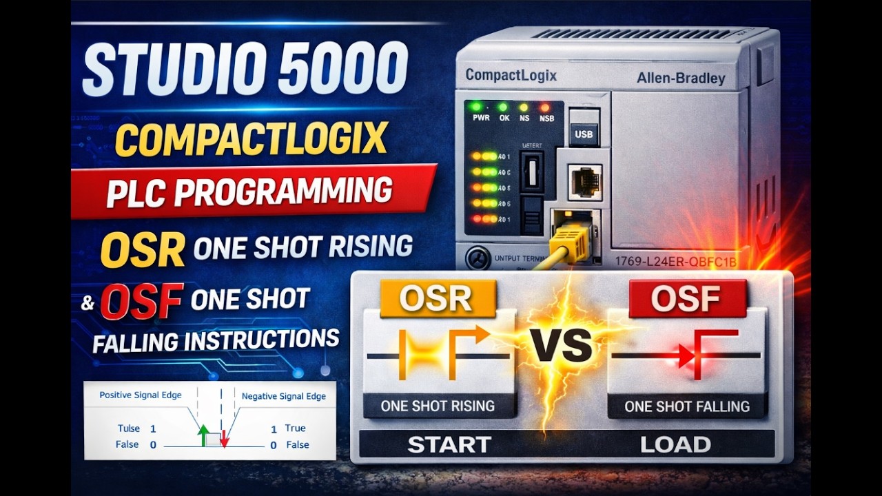 Studio 5000_CompactLogix OSR (One Shot Rising) & OSF (One Shot Falling) Instructions