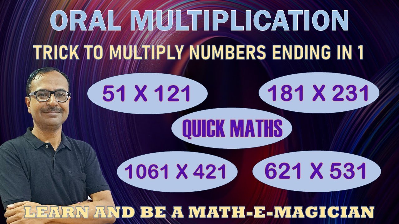 Video 29 - Trick to Multiply Numbers Ending in 1 ## Fast Calculation Trick for All Students #trick