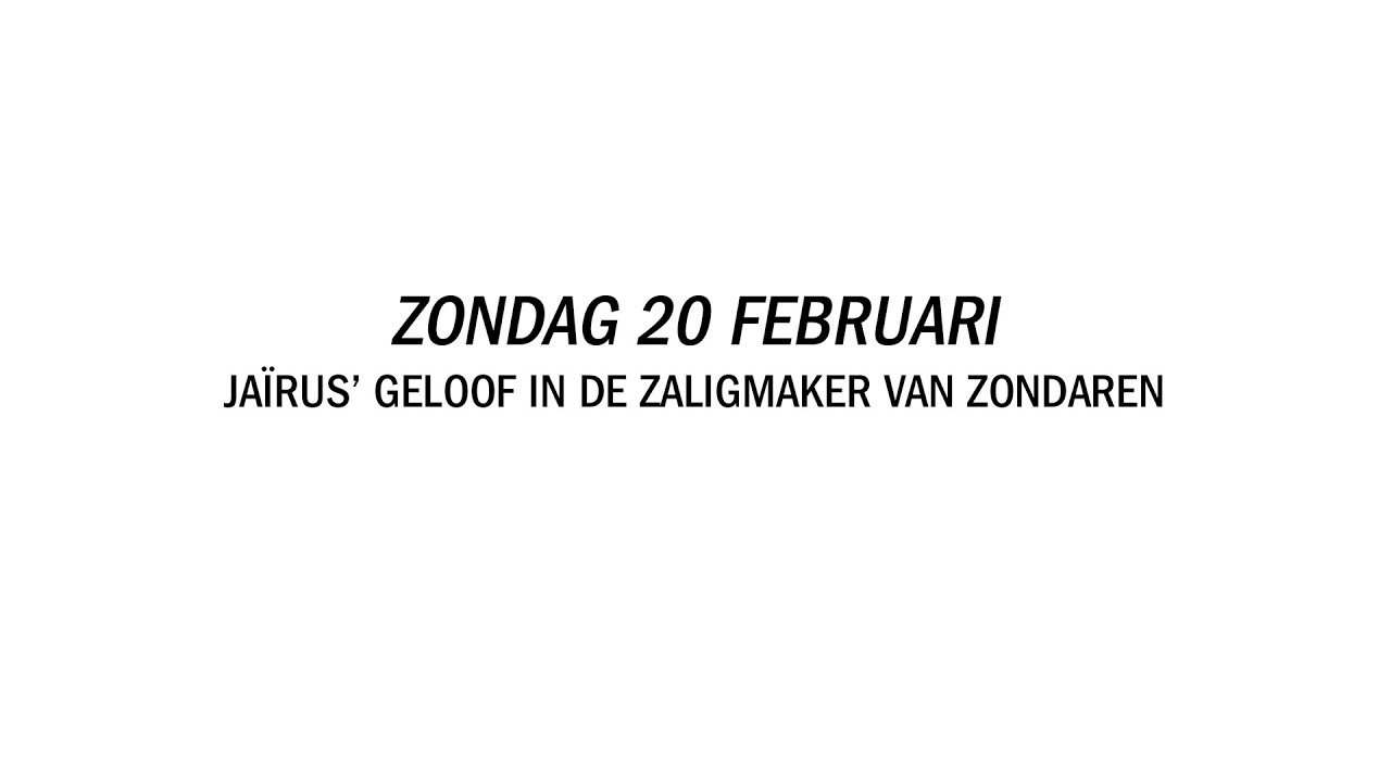 CGK Elburg | Ja&iuml;rus&rsquo; geloof in de Zaligmaker van zondaren
