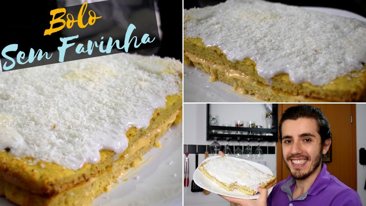 Bolo de Coco Sem Farinha - Receita Low Carb | Zero Açúcar, Pode Comer a Vontade e Emagrecer
