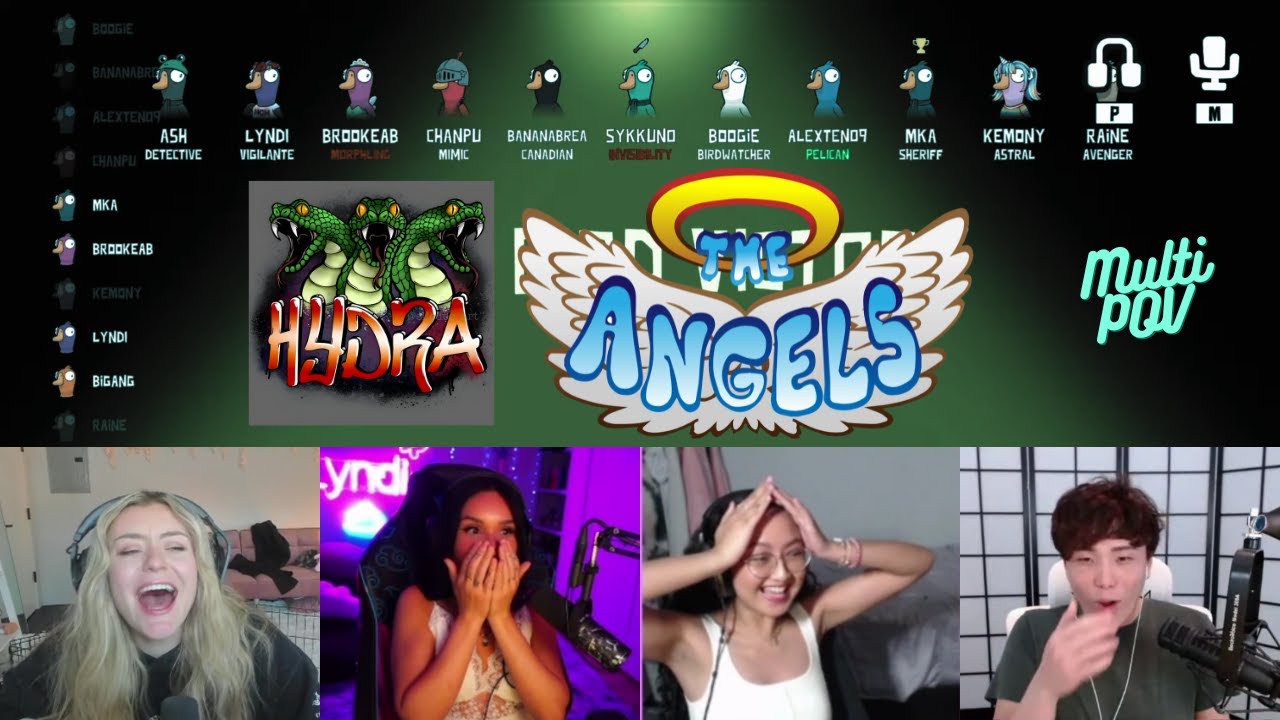Sykkuno plays w/ Angels and Hydra: Goose Goose Duck (Lyndi, BrookeAB, Bananabrea, Raine, & More!)