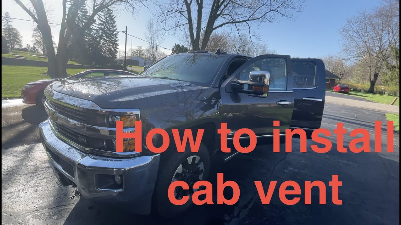 How to repair leaking cab vent 2014-2019 Silverado