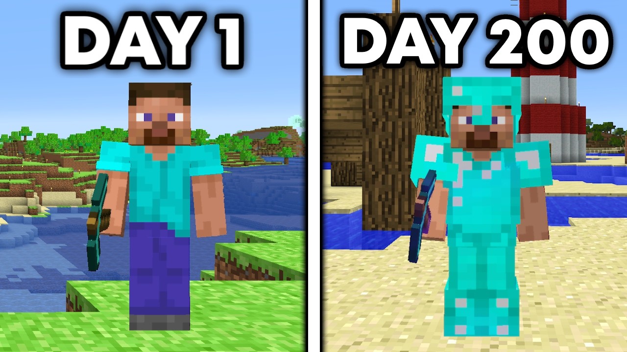 I Spent 200 Days in Minecraft Beta