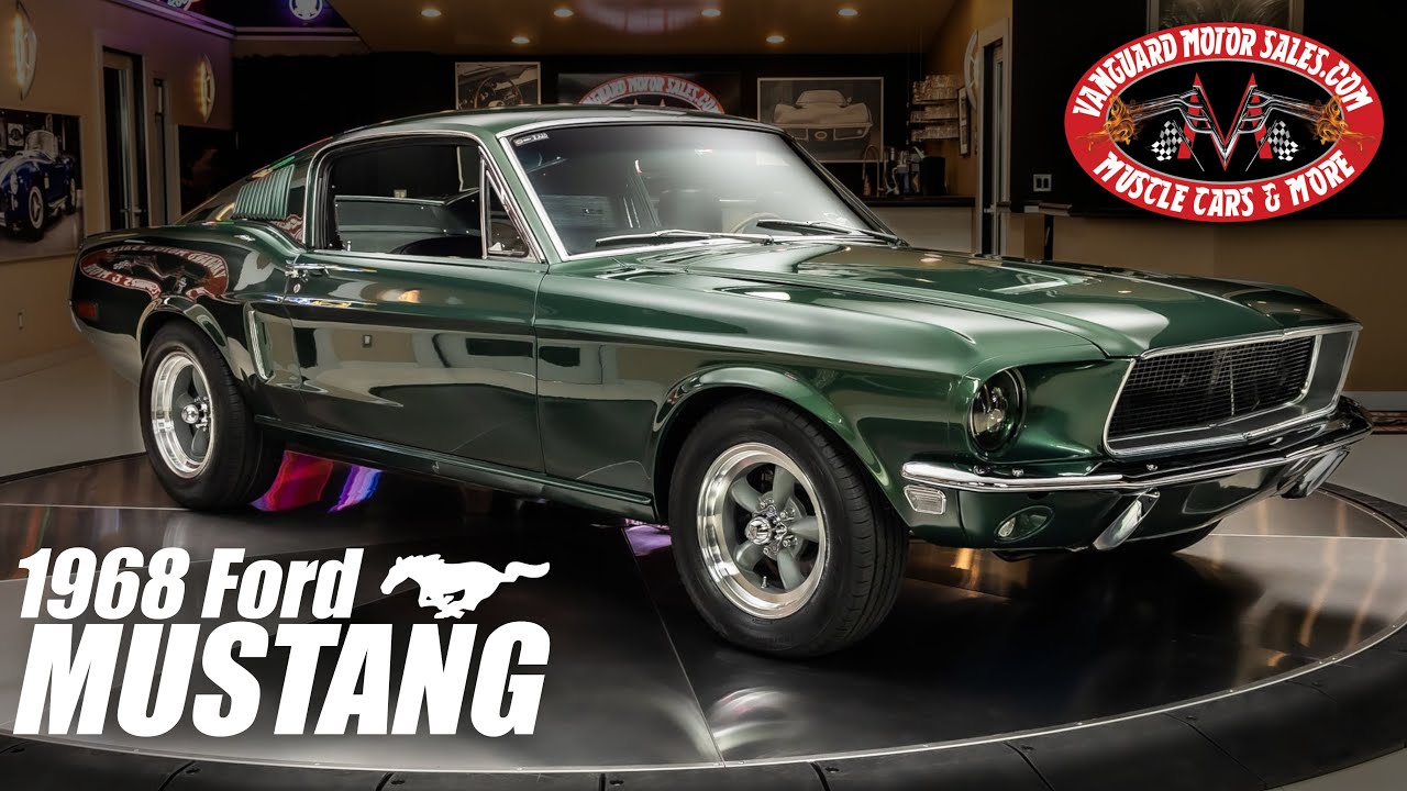 1968 Ford Mustang Fastback S Code GT Bullit For Sale Vanguard Motor Sales #8220