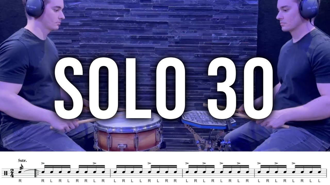 Eduardo Tucci | Solo №30 (Charley Wilcoxon - The All-American Drummer 150 Rudimental Solos)
