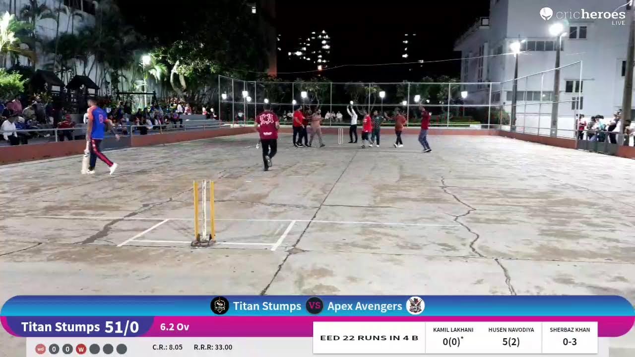 Apex Avengers vs Titan Stumps live cricket match | Cricket Premier League 2026 live - Maputo Jk Map