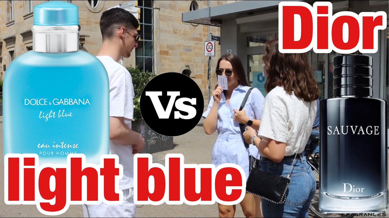 Dior Sauvage edt vs Dolce & Gabbana светло-голубой насыщенный аромат для человека | тест на аромат