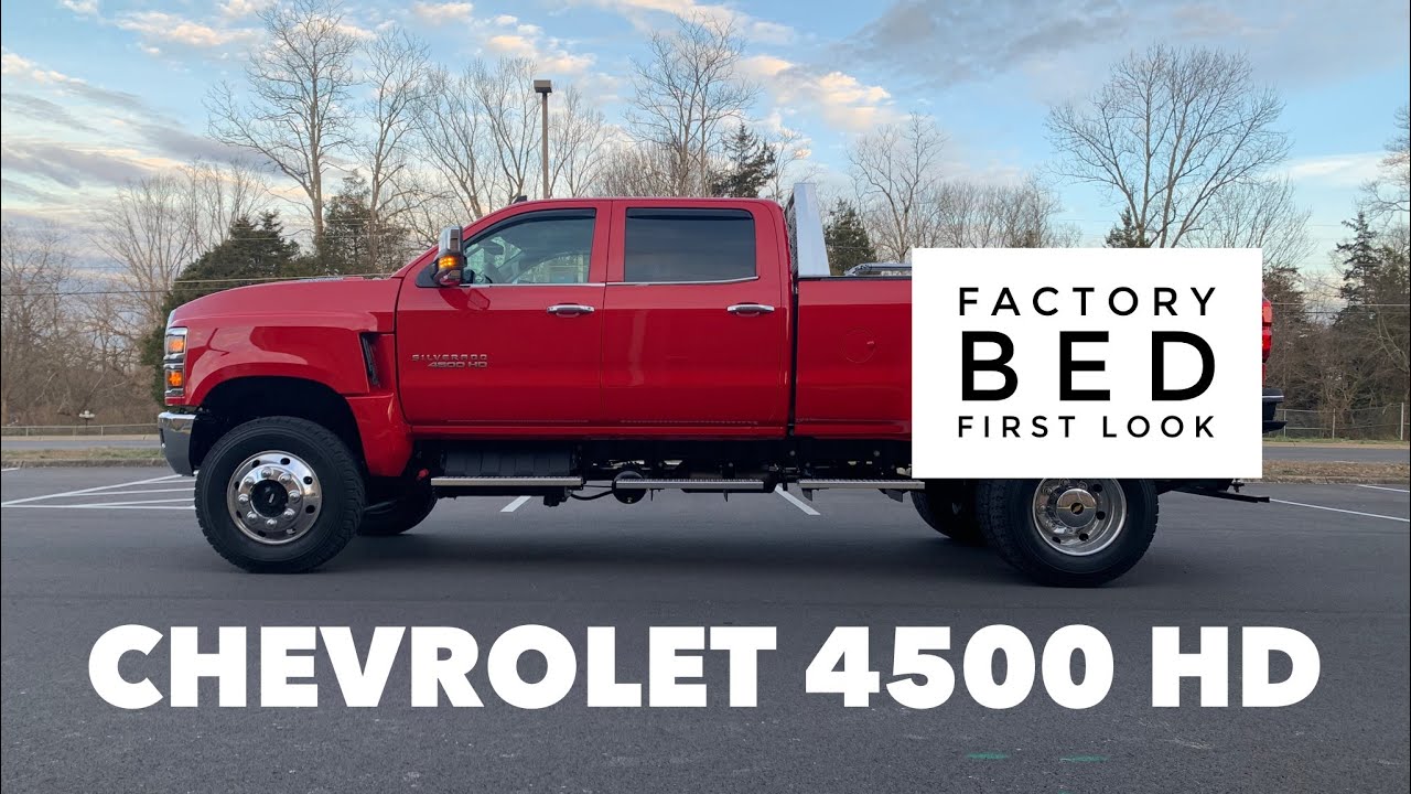 Chevrolet Silverado 4500 5500 6500 HD medium duty Factory dually Bed First Look