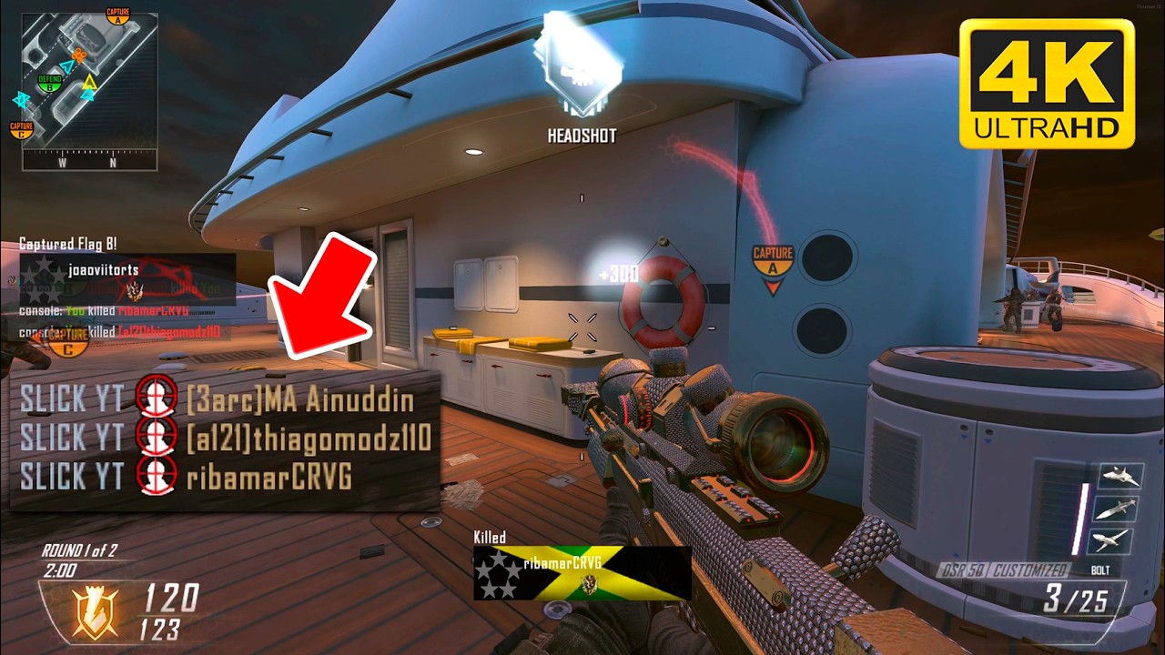 Triple Kill Headshot 1 Bullet! 😲 Call of Duty Black Ops 2 - Ballista Multiplayer Gameplay