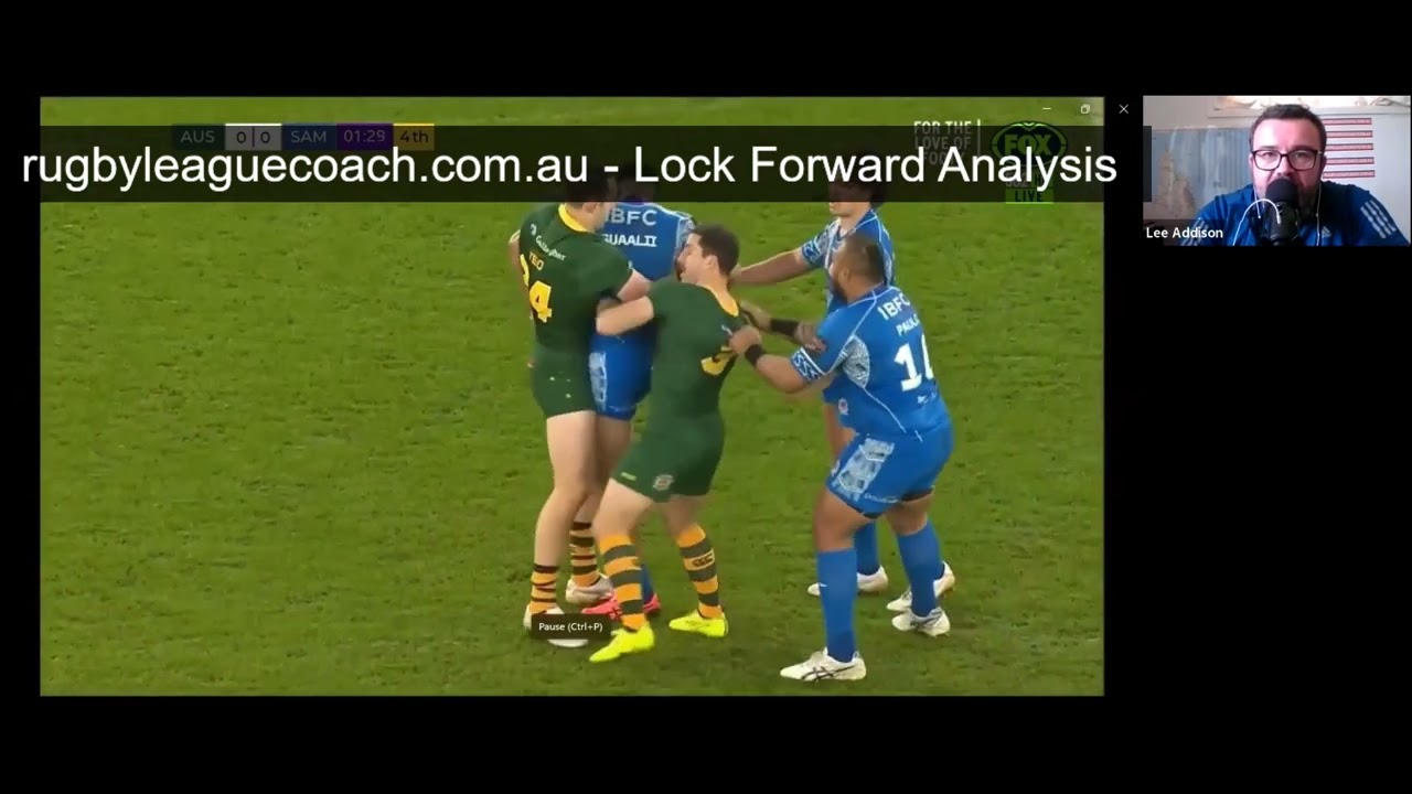 Lock Forward Analysis from Rugby League Coach