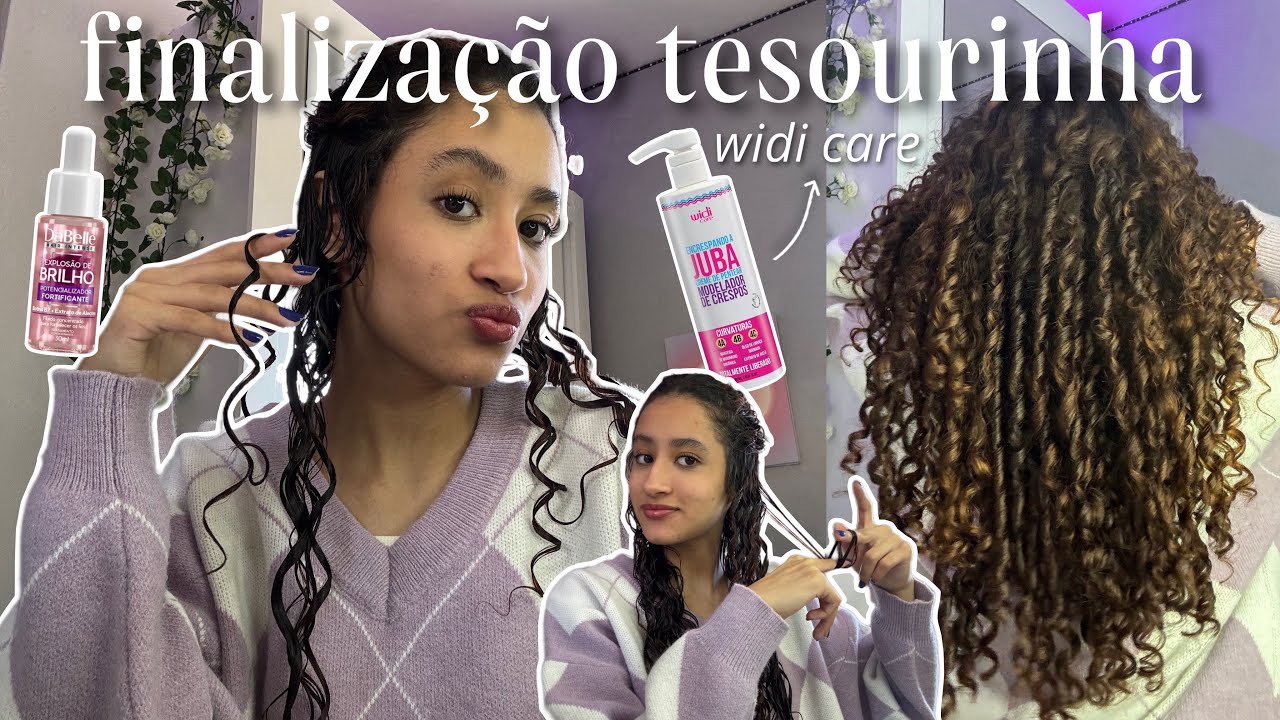 finalização tesourinha✂️ || fiz a finalização tesourinha no meu cabelo cacheado!