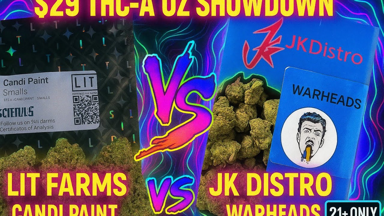 $29 THC-A Ounce Showdown: Lit Farms vs JK Distro | Real Review &mdash; Hot or Not?