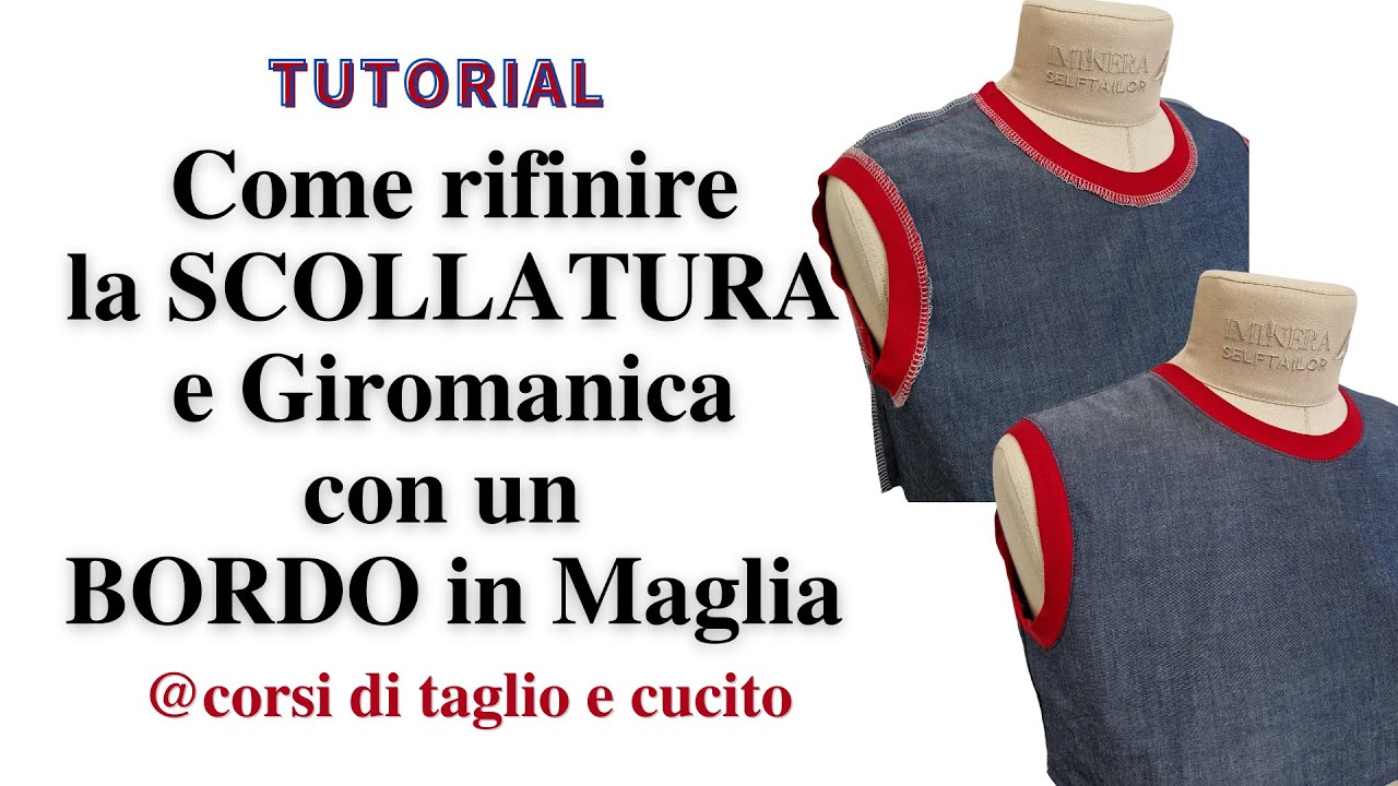 Come rifinire la scollatura con un Bordo in MAGLIA