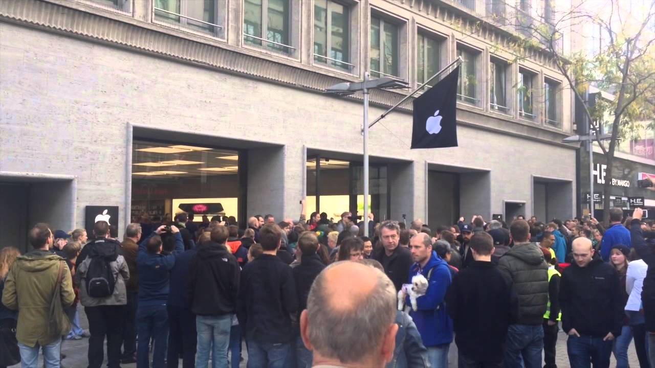 Apple Store Hannover Er&ouml;ffnung 27.09.2014