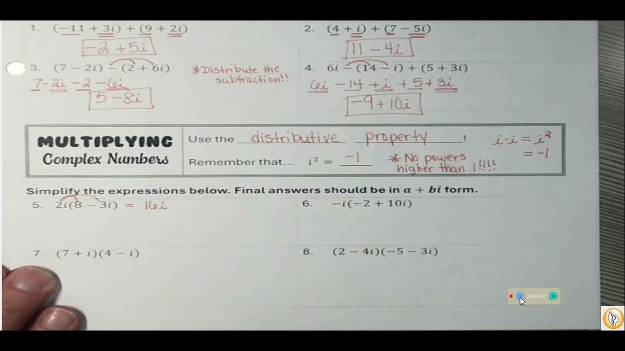 2.3 Complex Numbers