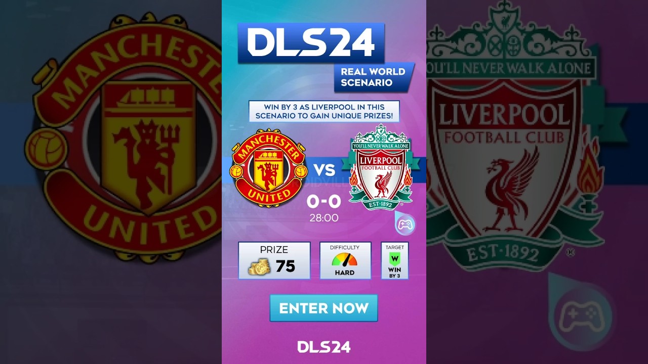 Man United vs Liverpool | Goals Remake - DLS 24 Edition #dls24 #dls ⚽