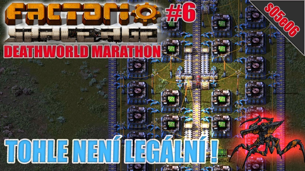 Jak vyr&aacute;bět nesmyslně hodně zelen&yacute;ch obvodů?? | S05E06 | Factorio: Space Age - Maraton světa smrti