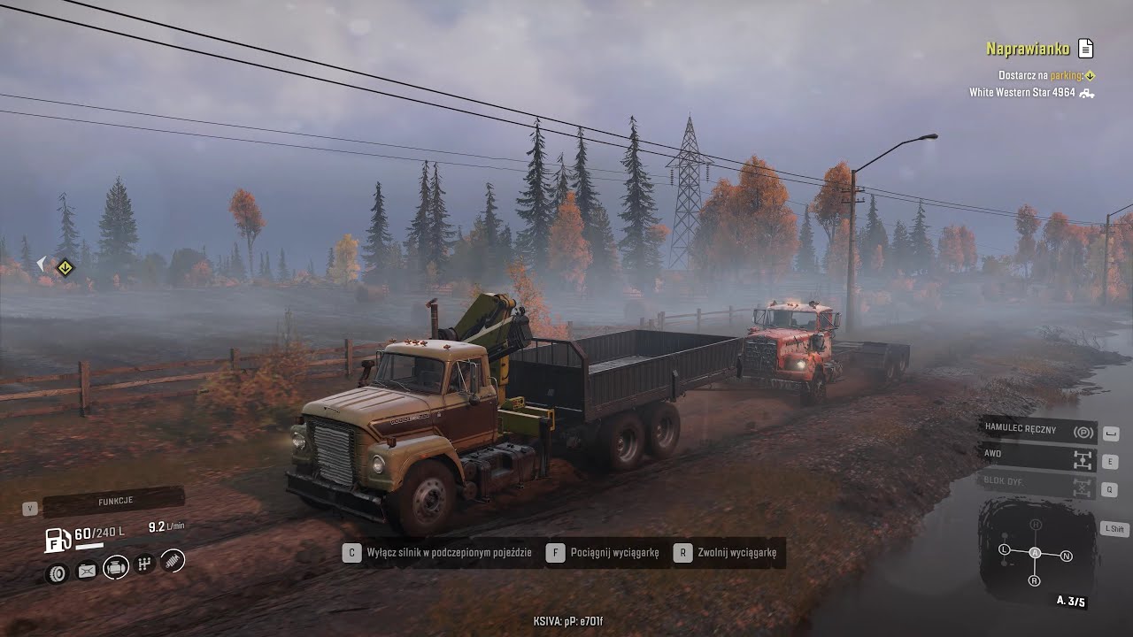 SnowRunner Naprawianko White Western Star 4964